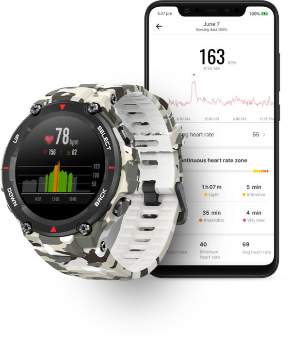 Compre Xiaomi Amazfit T-Rex na kiboTEK Espanha