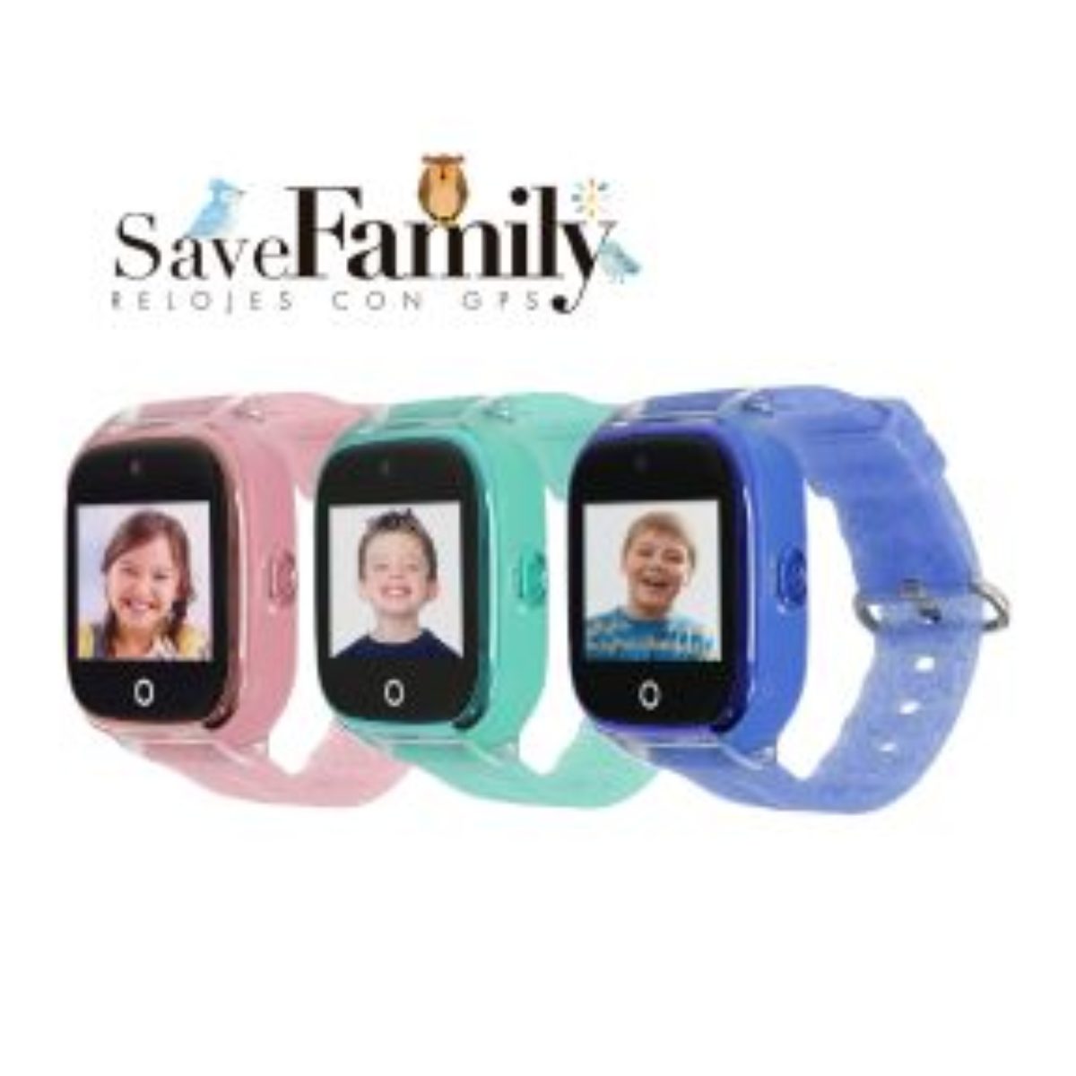Save Family Reloj Infantil GPS Superior Verde Glitter