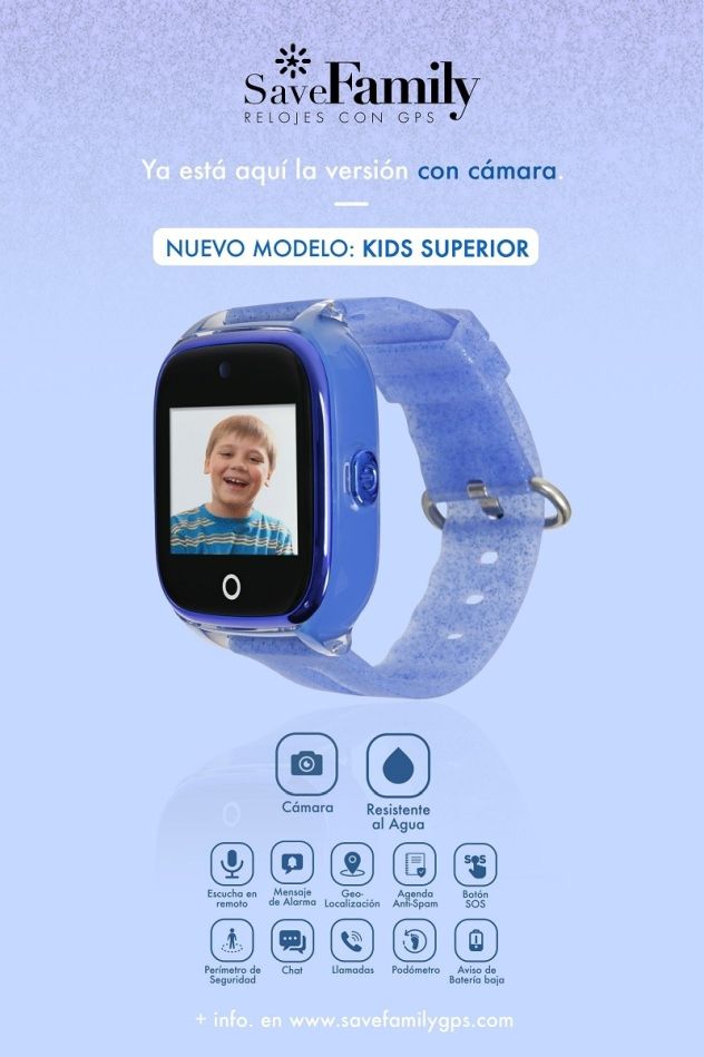 Save Family Reloj con GPS para niños Infantil Superior Glitter con Camara  Azul (Inglés), Azul-, Spanish : : Deportes y Aire Libre