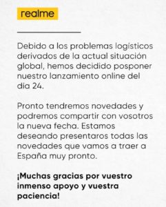realme suspende