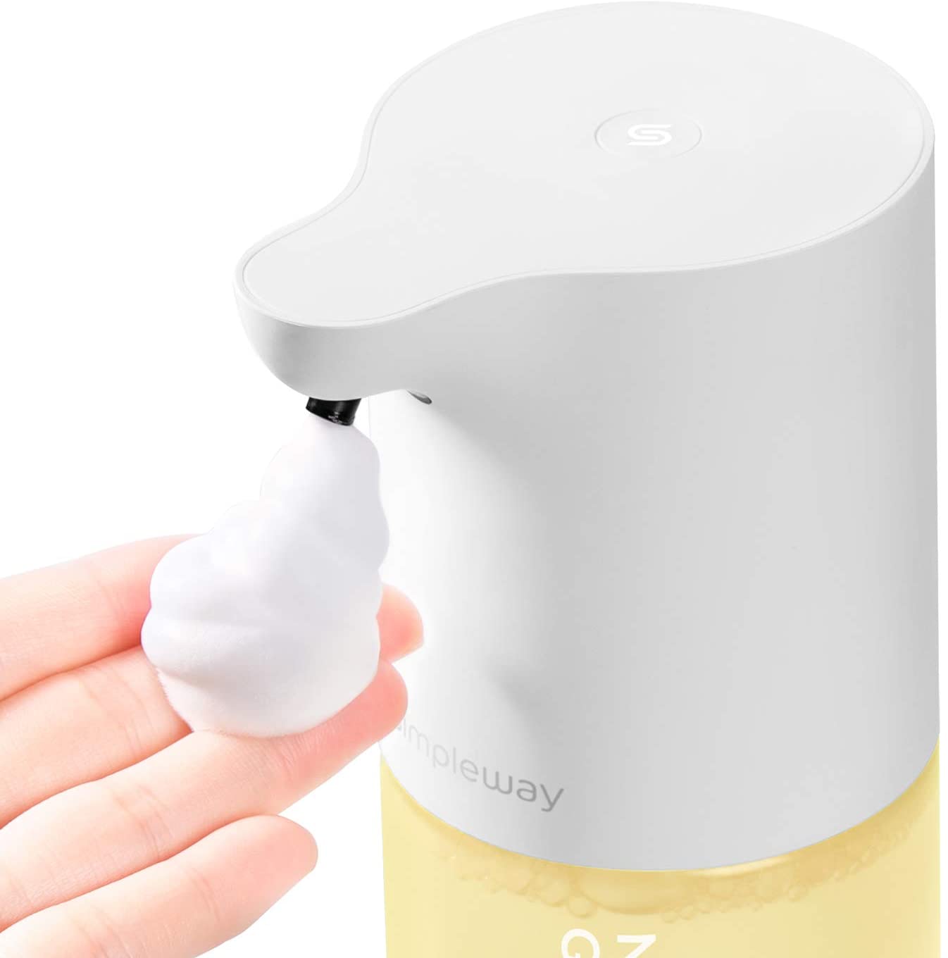Dispenser di sapone per bambini, distributore automatico di sapone 320ml,  sapone in schiuma di mano senza contatto robot ricaricabile di