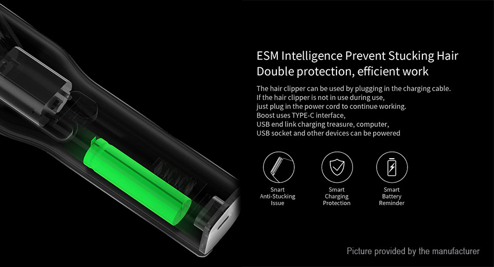 Buy Xiaomi Youpin Enchen Boost Hair Clipper Black Hair Clipper Xiaomi kiboTEK Store Spain Europe