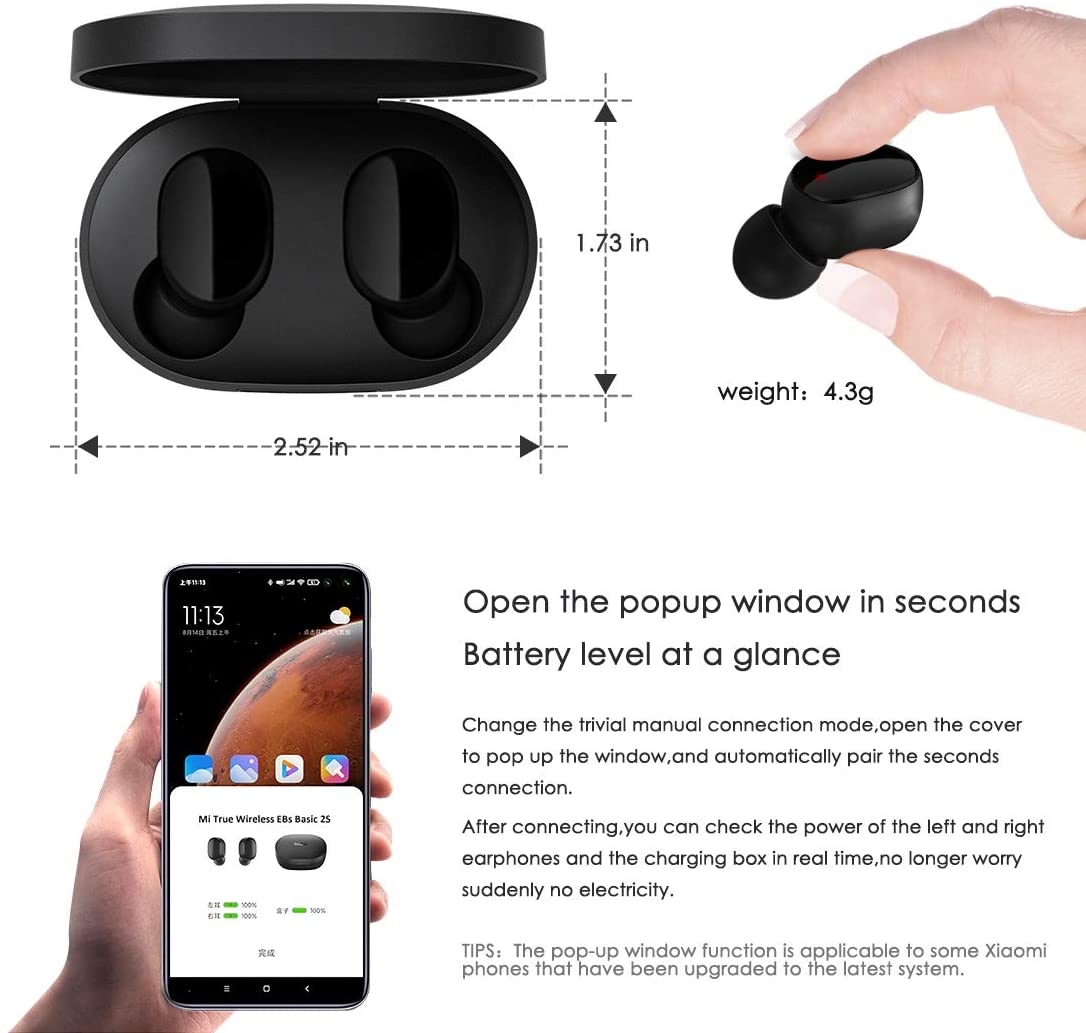 Mi true wireless earbuds charging time deals