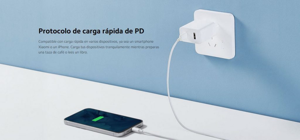 Comprar Xiaomi Cargador 33W Wall Charger ( Type-A + Type-C) EU - kiboTEK