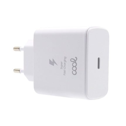 Red Universal Ultra Fast Charger (PD) Type-C COOL (45W) White
