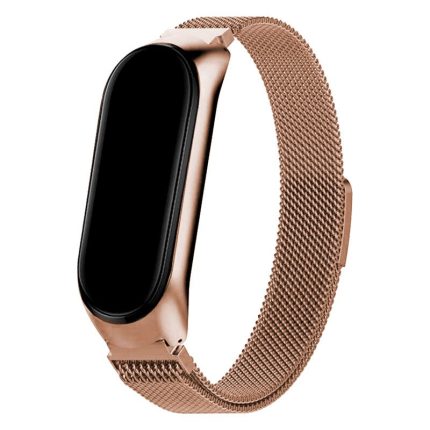 Cinturino COOL per Xiaomi Mi Band 5 / Mi Band 6 / Amazfit Band 5 Metal Rose Gold