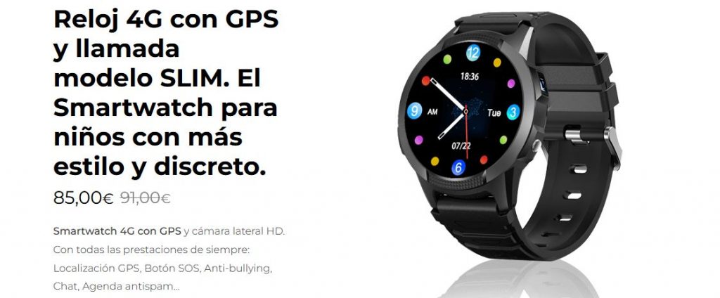 SaveFamily GPS 4G SLIM Reloj para niños, Envío 48/72 horas