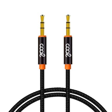 Cavo da jack da 3,5 mm a jack da 3,5 mm COOL Audio-Audio Nylon Nero (1 m)