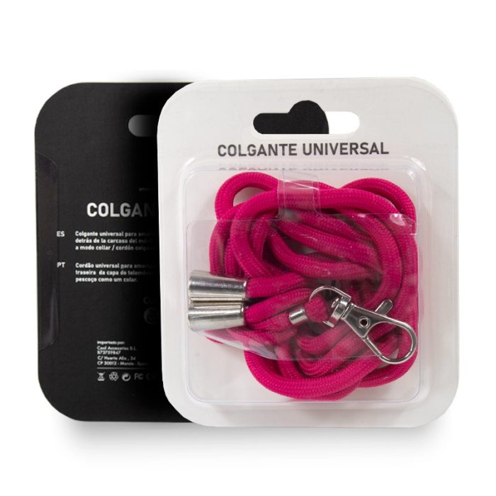 kiboTEK cordon colgante fucsia 003
