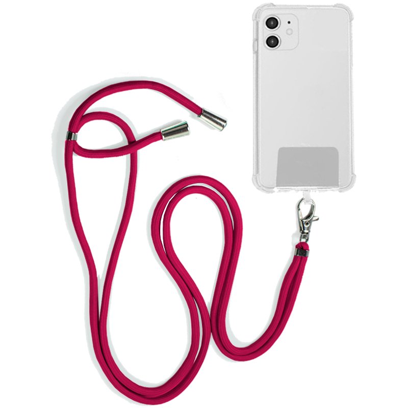 Adaptador Universal con Cordón para Funda de Móvil Colgante Rosa claro