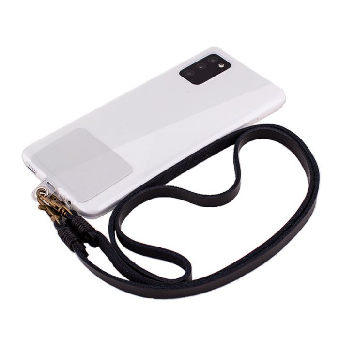 kiboTEK cordon colgante polipiel negro 001