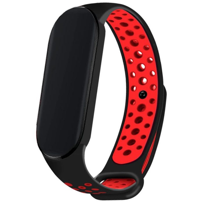 kiboTEK correa mi band 6 5 negro rojo 001