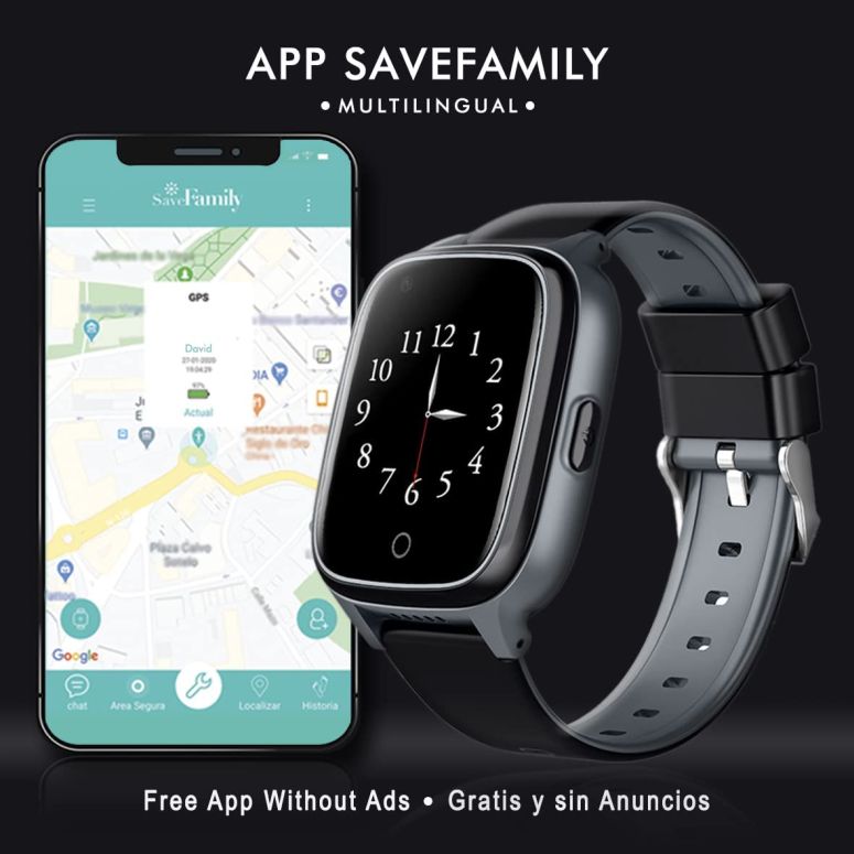 Reloj Smartwatch GPS Senior para Mayores