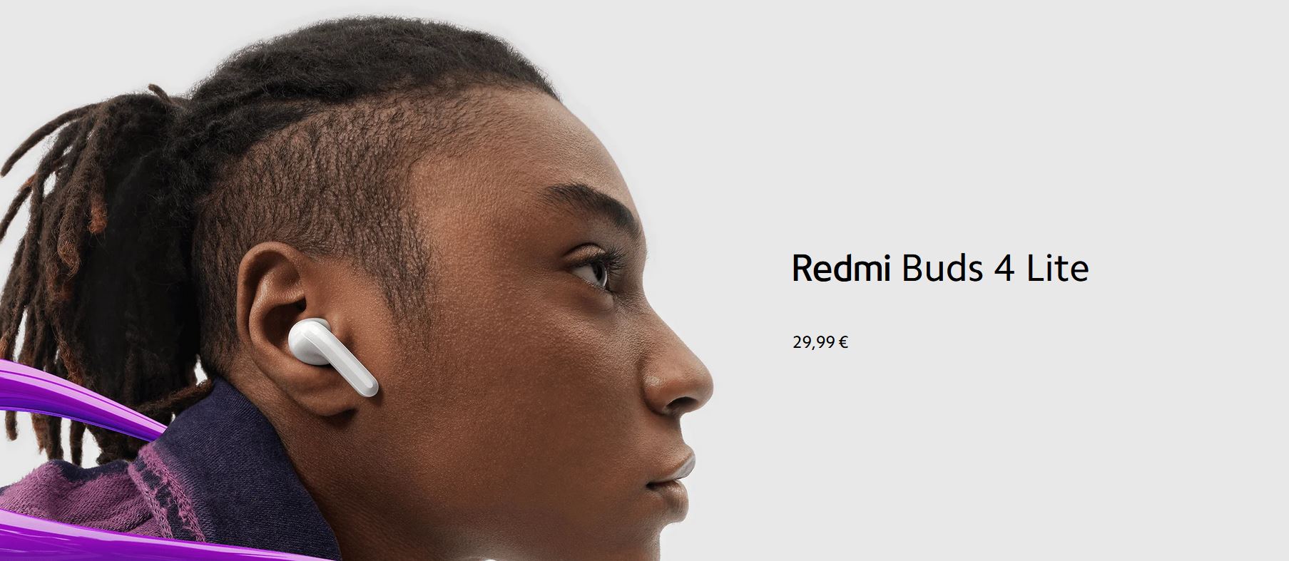 Auriculares Bluetooth Xiaomi Redmi Buds 4 Lite Naranjas