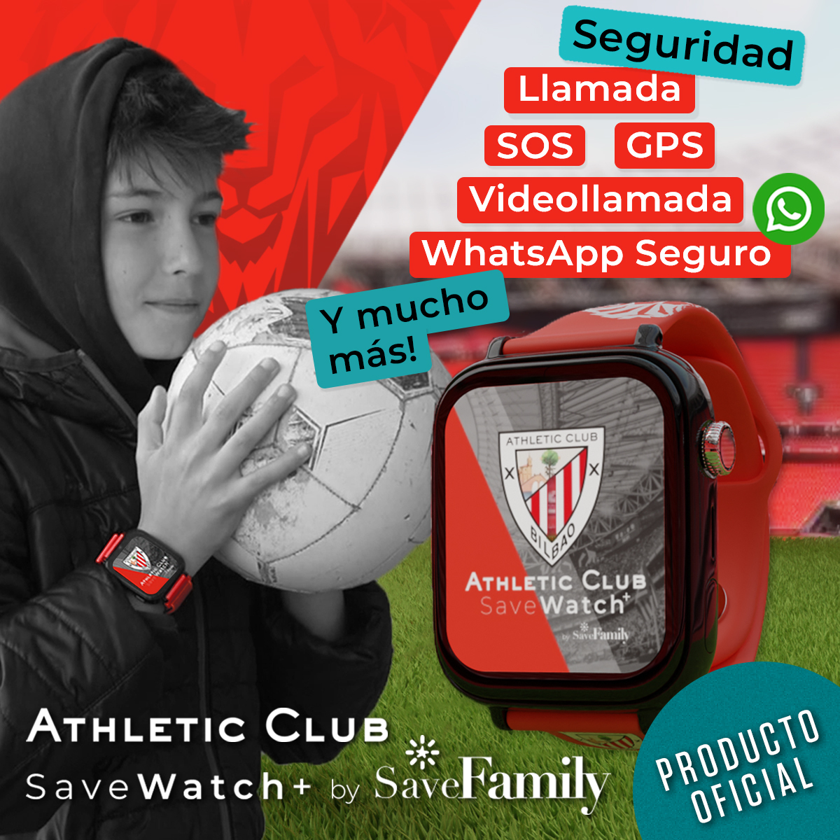 Nuevo reloj para niños Savefamily watch plus edición Athletic - kiboTEK