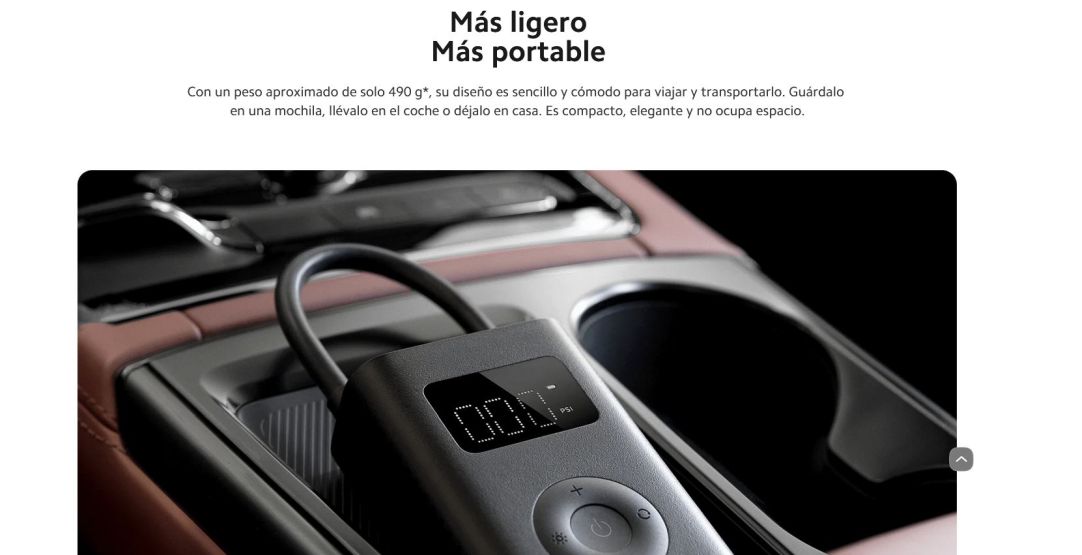 Buy Xiaomi Portable Electric Air Compressor 2 ▷ Xiaomi kiboTEK Spain Store ®