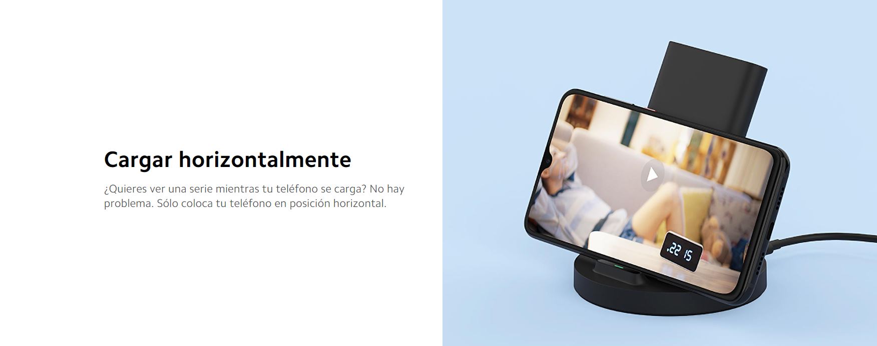 XIAOMI Cargador inalambrico Xiaomi Mi 20W Wireless Charging Stand XIAOMI