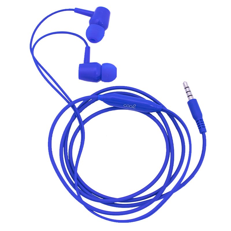 Auriculares 3,5 mm COOL Care Stereo Con Micro Azul (copia) 4 kiboTEK cool auriculares azul 004
