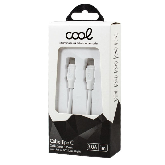 Comprar Cable USB Compatible COOL Universal TIPO-C a TIPO-C (1 metro ...