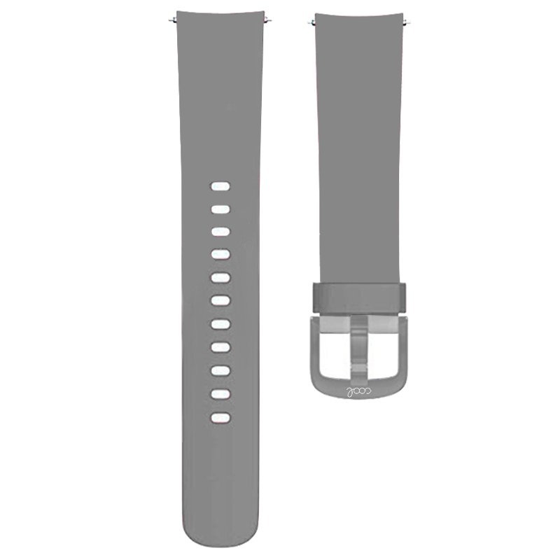 Correa Universal 20mm Amazfit Bip / GTS / Bip Lite / Huawei / Samsung / COOL Goma Gris 3 kiboTEK correa 20mm gris goma 001