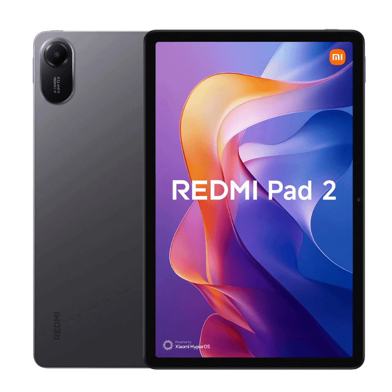 Xiaomi Redmi Pad 2 4G 8GB+256GB Graphite Gray, MediaTek Helio G100-Ultra, HyperOS2, 11" 90Hz 2.5K Eye Care Display, 9000mAh (typ) Large Battery, 18W Fast Charging (UK Version+2 Year Warranty
