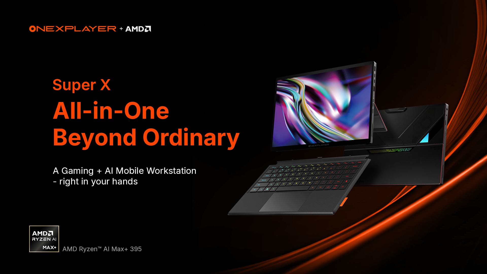 OneXPlayer Super X Gaming Tablet-Laptop Hybrid AMD Ryzen AI Max+ 395 64GB+1TB 1 kibotek OneXPlayer Super X Gaming Tablet Laptop Hybrid 007