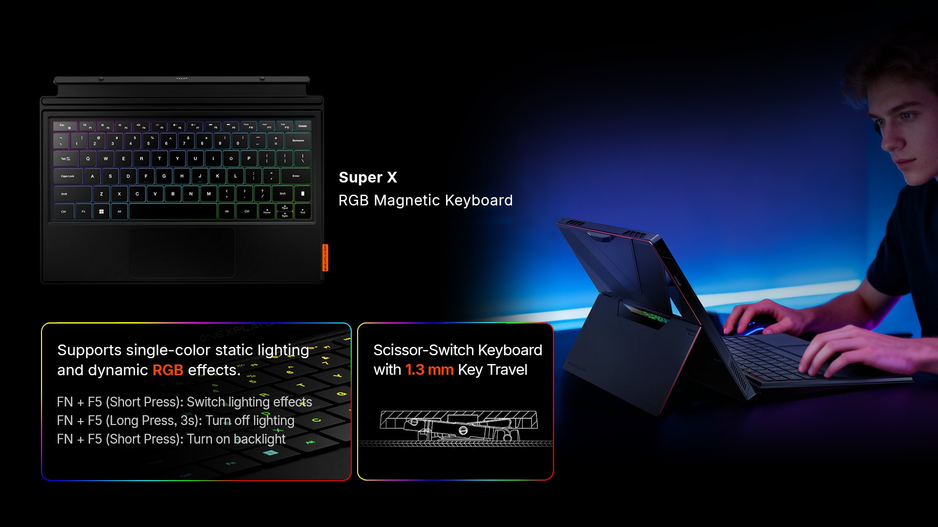 kibotek OneXPlayer Super X Gaming Tablet Laptop Hybrid 020
