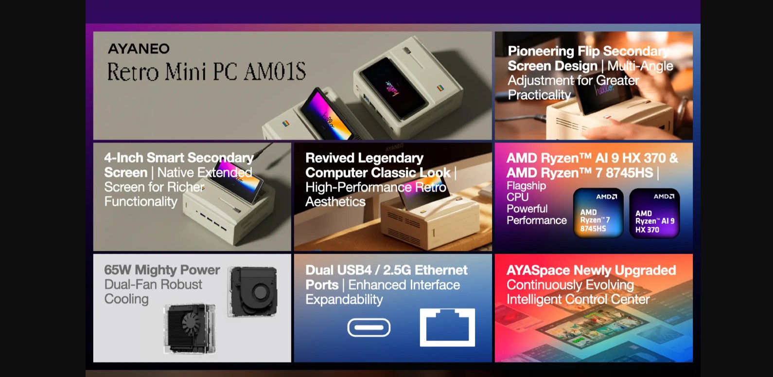 kiboYEK AYANEO RETRO MINI PC AM01S 004