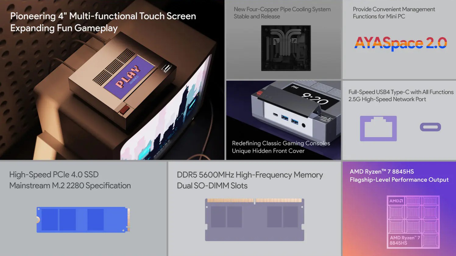 kiboYEK AYANEO RETRO MINI PC AM02 012