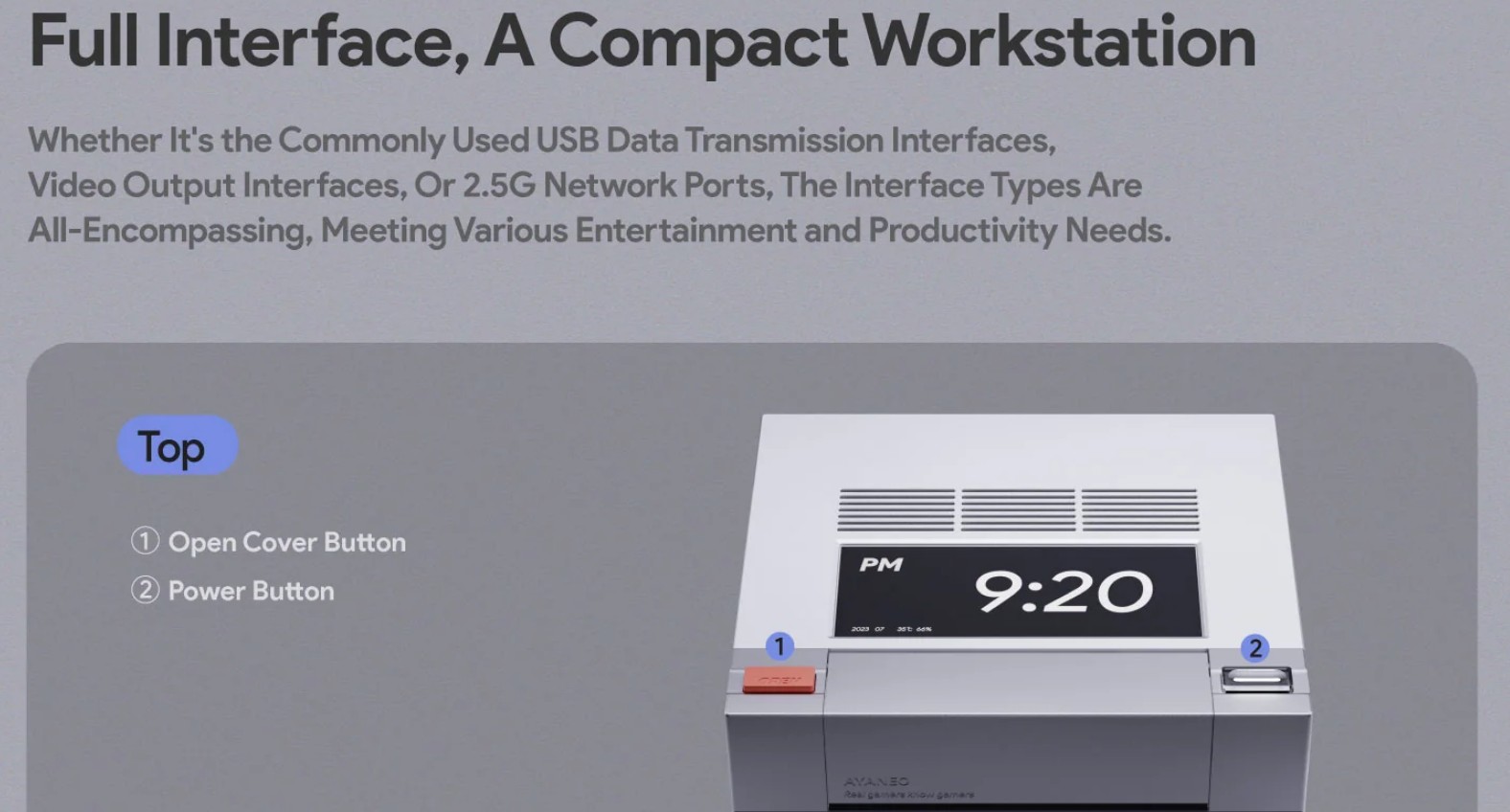 kiboYEK AYANEO RETRO MINI PC AM02 027