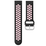 Universal 20mm Rubber Strap Black-Pink COOL