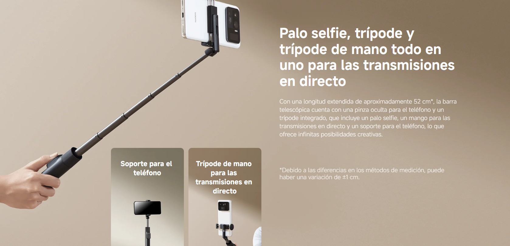 kiboTEK XIAOMI sELFIE STICK TRIPOD MINI 002